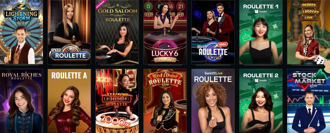 Croupier dal vivo del Casino Dolly