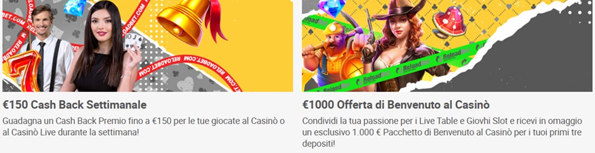 Bonus del Casino ReloadBet